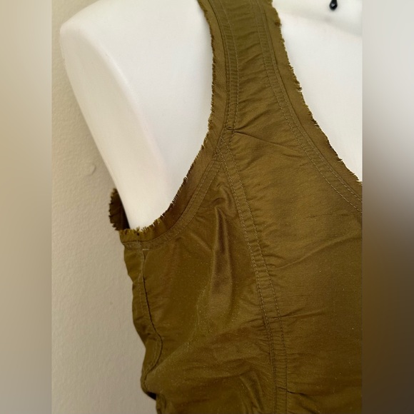 Areli Collection Herms NWT Vertgrn Green  Zipper Closure On Side Sz 8 100% Silk. - Picture 2 of 11